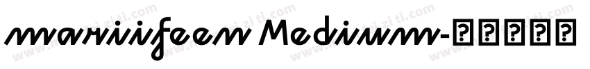 mariifeen Medium字体转换